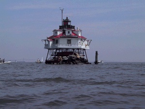 Thomas Point Light from Club boat